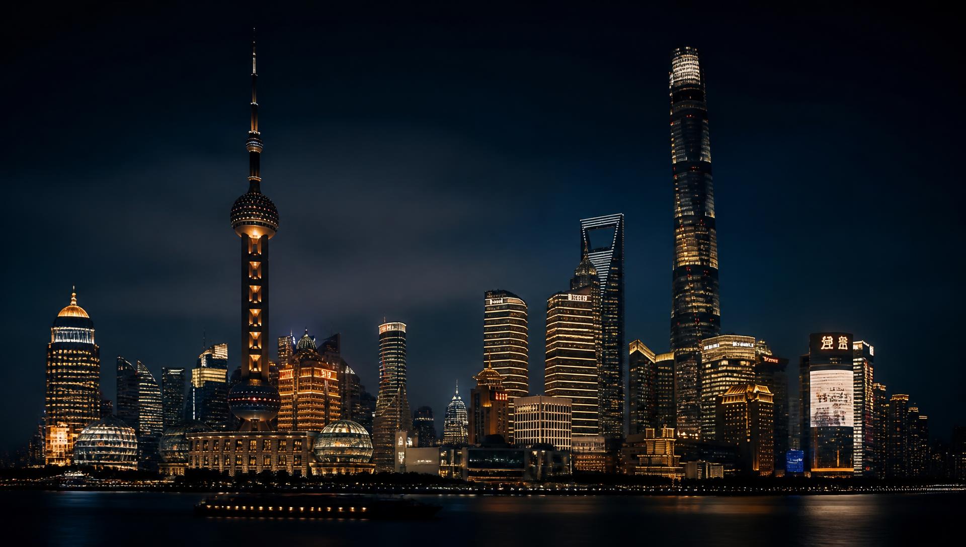 International city skyline at night representing global career opportunities